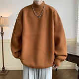 Wiaofellas  -  Harajuku Knitted Sweater New Winter Men Oversized Sweater Korean WomenThick O-Neck Wool Knitted Streetwear Pullover Unisex