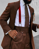 WIAOFELLAS  -  Fashion Wedding Men Suit Business Tailor-Made Party Tuxedo 2 Pieces Groom Wear Coat Pants Party Singer Groom Size Customized