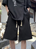 Wiaofellas  -  Summer Thin Ice Silk Casual Shorts Men's New Chinese Style Outdoor Wear Large Size Loose Men's Fashion Urban Straight Leg Short