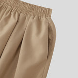 WIAOFELLAS  -  Men Wide Leg Pants Solid Color High Waist Joggers Casual Trousers Men Pleated Streetwear 2025 Fashion Male Pants S-5XL