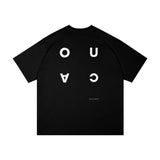 WIAOFELLAS  -  American Retro Cleanfit T-shirt Niche Men's Outdoor Heavyweight Pure Cotton Printed Tops Short Sleeved Couple's Cycling T-shirt