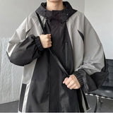 WIAOFELLAS  -  New Windproof Waterproof Hooded Jacket Men's Spring Autumn Loose Jacket