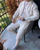 WIAOFELLAS  -  New Men's Thick and Warm Two-piece Set Fashionable Sportswear and Casual Wear Workout Set Men's Clothing Men's Sports Set