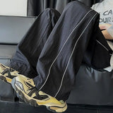 WIAOFELLAS  -  Summer Ice Silk Yamamoto Men's American Fashion Brand Loose Casual Wide Legs Thin Sports and Leisure Pants