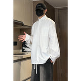 WIAOFELLAS  -  Blue Sun Protection irt for Men Summer Trendy Loose Fit Long Sve Youthful Sle Clean Cut Boys Faion Outerwear