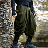 Wiaofellas  -  Spring Men High Street Harlen Pants Casual Solid Color Oversized Drawstring Joggers Outdoor Climbing Legging Trousers