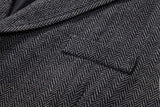 WIAOFELLAS  -  Coffee Lapel Men's British Retro Vest Slim Loose Literary Solid Color Versatile Cardigan Top