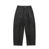 WIAOFELLAS  -  Grey Black Suit Pants Men Oversized Fashion Society Mens Dress Pants Korean Loose Wide Leg Pants Mens Office Formal Trousers
