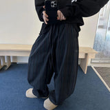 WIAOFELLAS  -  Mens Pants Blue Stripes Pockets Autumn Casual Antibacterial Wear-Resistant Anti Fouling Ankle Pants Men's Clothing Unisex