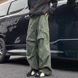 WIAOFELLAS  -  Brand Khaki Cargo Pants Mens Multi Pocket Hip Hop Mid Rise Baggy Casual Trousers Man Fashion Streetwear Male Clothes Joggers Men