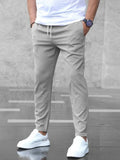 Wiaofellas  -  Business Casual Men's Pants Micro Beam Sports Versatile Long Trousers Comfortable Fit Summer Fashion