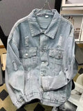 WIAOFELLAS  -  New in Jackets Jens Man Autumn Bomber Denim Jack Work Wear Men's Denim Shirt Mens Clothing Jeans Coat Men Blouse Jean Dresses