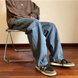 WIAOFELLAS  -  Spring Autumn New Black Blue Cargo Jeans Men Streetwear Denim Jogger Pants Baggy Harem Jean Trousers Cargo Pants Men