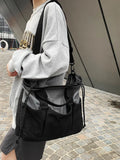 WIAOFELLAS  -  Messenger Bag Boys Canvas Bag Fashion Brand Messenger Bag New Casual Street Trend Fashion Youth Shoulder Bag