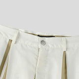 WIAOFELLAS  -  Men Striped Pants Button Oversize Joggers Casual Wide Leg Pants Men Streetwear 2025 Fashion Loose Long Trousers S-5XL