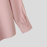 WIAOFELLAS  -  Men Shirt Solid Ruffle Lapel Long Sleeve Male Tops Streetwear Spring Shirts Fashion 2026 Elegant Men Clothing Camisas