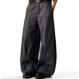 WIAOFELLAS  -  Mens Trousers Crescent Silhouette Casual Pants Summer Streetwear Fashion Daily Outdoor Versatile Wide-Leg Pants Men'S Clothing