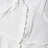 WIAOFELLAS  -  Men Tank Tops Patchwork Hollow Out Lapel Sleeveless Sexy Male Vests Summer Streetwear 2025 Fashion Casual Men Clothing