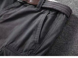 WIAOFELLAS  -  Summer Fashion Retro Workwear Cotton Shorts For Men Heavy Water Wash Multi Pocket Pants Loose Straight Leg Trendy Man Short