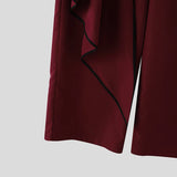 Wiaofellas  -  Men's Pants Color-block Patchwork Joggers Casual Irregular Pants For Man Streetwear Loose High Waist Pantalones Trousers