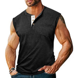 WIAOFELLAS  -  Classic Retro Henry Tank Top Working vest t-shirts for Men's gym man sexy costume Fashion Outdoor Top