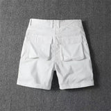 WIAOFELLAS  -  Mens Japanese Style Heavyweight Cargo Shorts Summer New Cotton Multi-Pocket Loose Shorts Streetwear Trendy Premium Pants Male