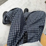 WIAOFELLAS  -  Plaid New Man Pants Work Wear Straight Mens Trousers Clothing Streetwear Mens Track Pants Autumn New