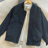 Wiaofellas  -  Unisex Casual Bomber Jacket Windproof Lightweight Outdoor Coat For Travel Hiking Spring Autumn Winter Couple Streetwear