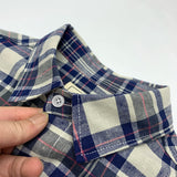WIAOFELLAS  -  Plaid short-sleeved shirt Men's Japanese vintage linen youth summer cotton linen loose casual short-sleeved shirt