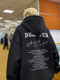 WIAOFELLAS  -  Autumn Goth Letter Printed Pullover Hoodies For Men New in Y2K Streetwear Fashion Sweatshirts Hip Hop Cotton Hoodie Tracksuit