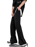 WIAOFELLAS  -  American Vibe Loose Straight Leg Men's Pants Buttoned Trousers Casual Comfortable Workwear for Men Youth And Couples