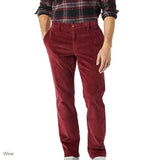WIAOFELLAS  -  Men's Casual Pants  Men Straight Tube Wide Pants Spring Autumn Male Corduroy Pants Khaki Black Flat Heavyweight Trousers