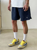 WIAOFELLAS  -  American Retro Simple Men's ort Pants Summer Trendy Loose Casual Sports Pants Versatile Straight Leg Wide Leg Five-Point Pants
