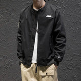 WIAOFELLAS  -  Baseball Uniform Men's Oversized Workwear Jacket Cool and Versatile Plus Size Pilot Jacket