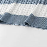 WIAOFELLAS  -  Summer New Men's Polo Shirt Versatile Simple Jacquard Stripe Splicing Color Tees Shirts Half Sleeve Knitted Men Sweater