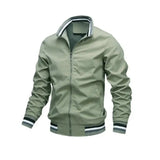 Wiaofellas  -  Men Windbreaker Jacket White Casual Jacket Fashion Men Outdoor Waterproof Sports Coat Spring Summer Bomber Jacket Men Clothing