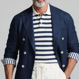 Wiaofellas  -  Autumn Winter New Casual Business Suit Men's Jacket with Turn-Down Collar and Button Design