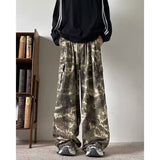 WIAOFELLAS  -  American Retro Camouflage Workwear For Mountain Climbing Men's Sweatpants Pants Wide Pants Mens Designe Tracksuits Tracksuit