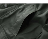 WIAOFELLAS  -  Autumn Winter New American Retro Cargo Jacket Men's Fashion Multi-pockets Casual Heavyweight Windproof and Waterproof Coat