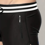 Wiaofellas  -  Fashionable Nylon Swimsuit Briefs Sport Fitness Swimming Comfortable Boxer Shorts Trendy Pure Color Adult Men's Underwear
