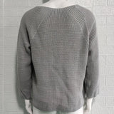 WIAOFELLAS  -  Men's Sweater Autumn And Winter New Round Neck Solid Color Fashion Simple Casual Large Size Sweater