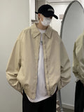 WIAOFELLAS  -  High-quality Fashion Handsome Spring Baseball Collar Business Casual Jacket Men's Youth Spring Coat Zipper Jacket C10