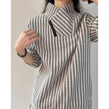 WIAOFELLAS  -  Warm Fce Lined f Zipper Fibone Pattern Thi Long Sve Hoodie for Men Autumn Winter Inner Wear Base irt Tirt