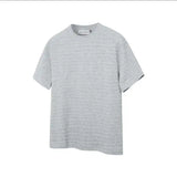 WIAOFELLAS  -  Korean Style Men Casual T-shirts Round Collar Solid Color Menswear Short Sleeved Pullover Male Tees New Simple Tops