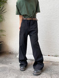 WIAOFELLAS  -  Men Suit Pants Trousers Men Business Suit Pants Formal Dress Pants Wide Leg Loose Man Classic Solid Color Long Trousers A074