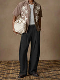Wiaofellas  -  New light business elegant Italian style Naples solid color button pleated high waisted pants for men's suit pants
