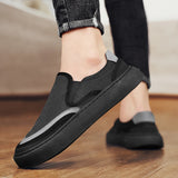 Wiaofellas  -  Fashion Men Loafers Summer Casual Shoes Male Good Quality Flat Canvas Sneakers Men New Breathable Men’s Slip On Vulcanized