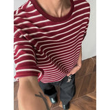 WIAOFELLAS  -  Trendy New Men's Straight Contrast Color Loose T-shirts Fashion 2025 Summer Casual Short Sleeves O-neck Tops Male