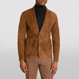 Wiaofellas  -  Autumn Winter New Style Men's Turn-Down Collar Solid Color Jacket Coat