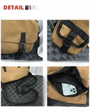 WIAOFELLAS  -  Men Women Single Shoulder Tooling Postman College Student Commuter Large Capacity Canvas Crossbody Bags Fashion Trend Bag